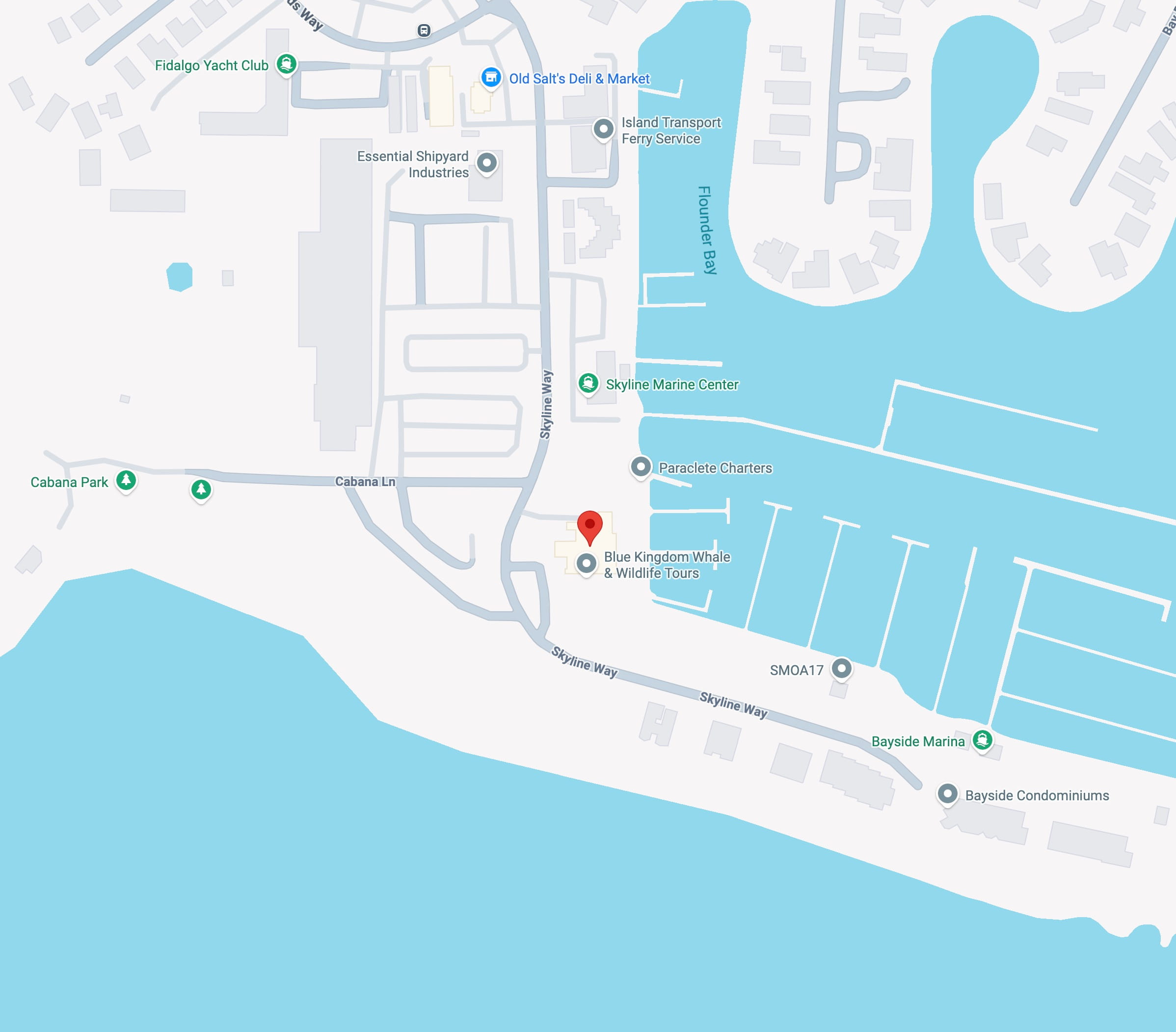 Whale Tours Anacortes Meeting Point – near Skyline Marine Center